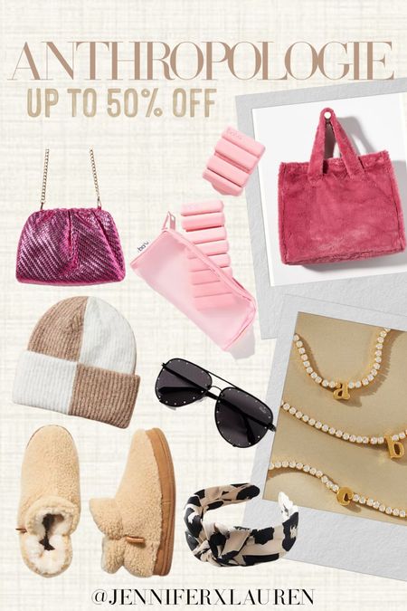 Anthropologie cyber Monday sale. Gifts for her. Pink bag. Custom jewelry. Sunglasses on sale. 

#LTKGiftGuide #LTKHoliday #LTKCyberweek