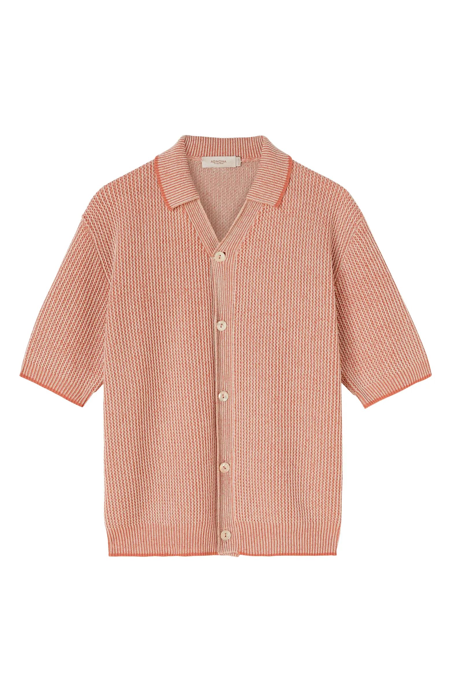 Cotton & Cashmere Button-Up Polo Sweater | Nordstrom