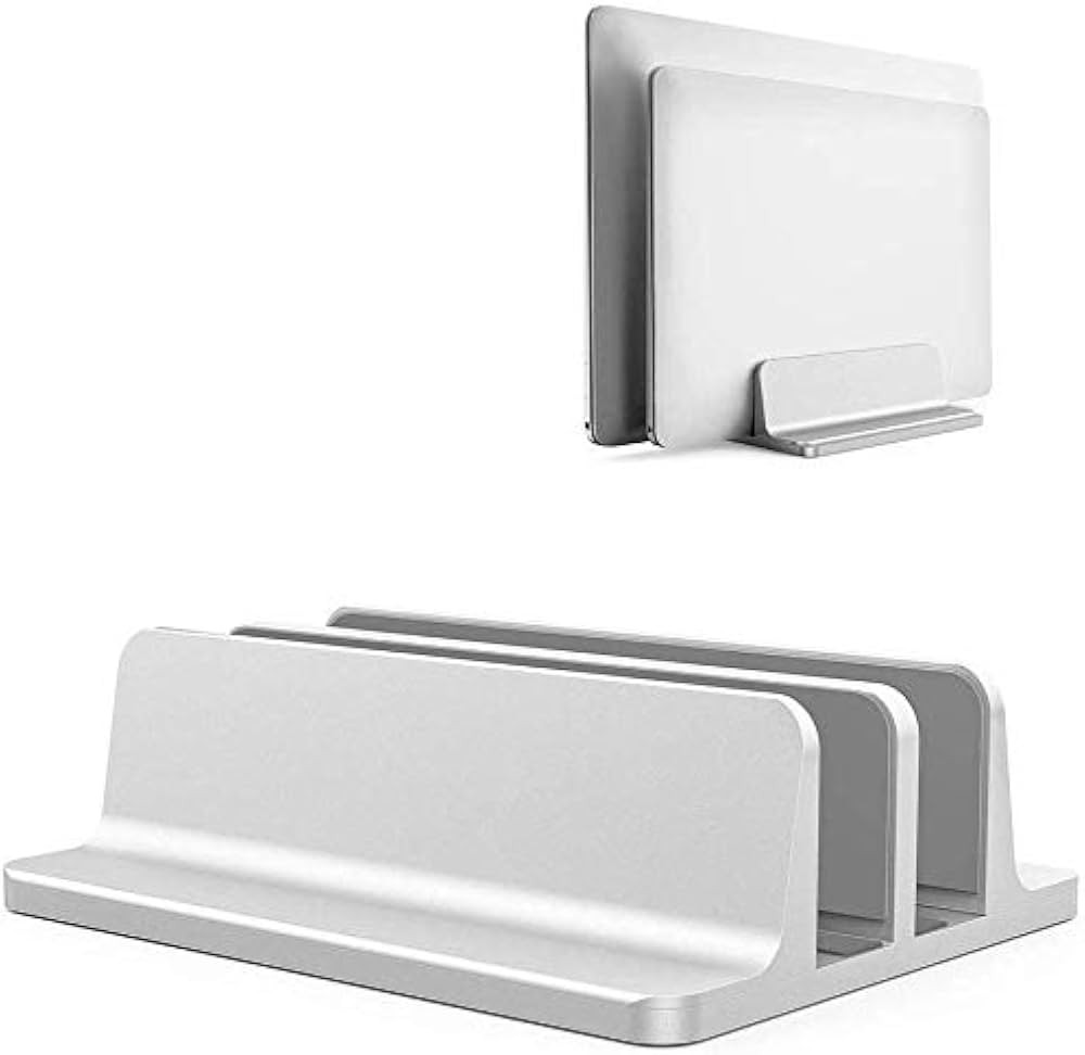 Universal Laptop Vertical Stand, Dual Desktop Stand Adjustable Notebook Stand (up to 17.3 inches)... | Amazon (US)