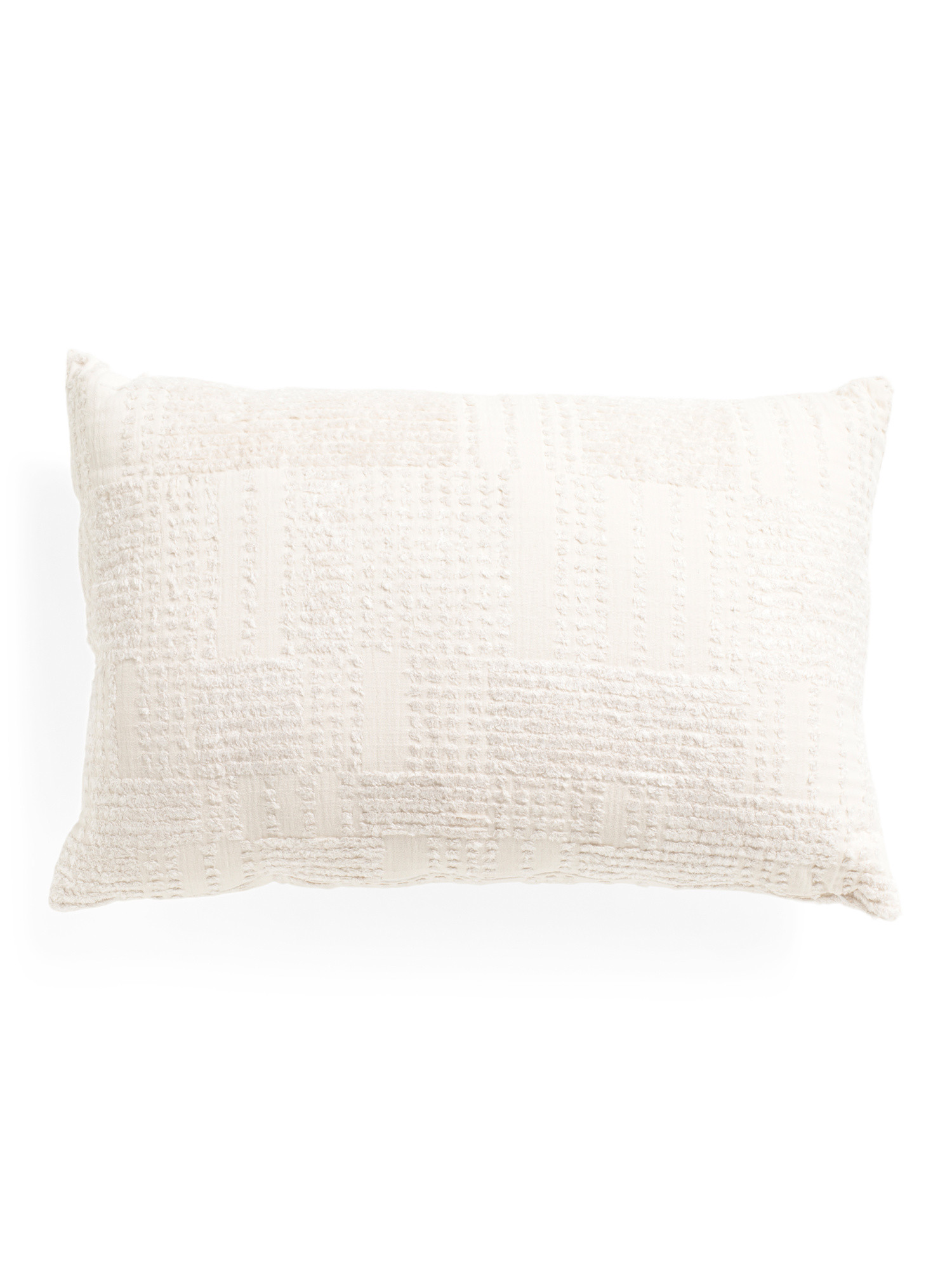 24x16 Ecru Tufted Boucle Causal Pillow | Global Home | Marshalls | Marshalls