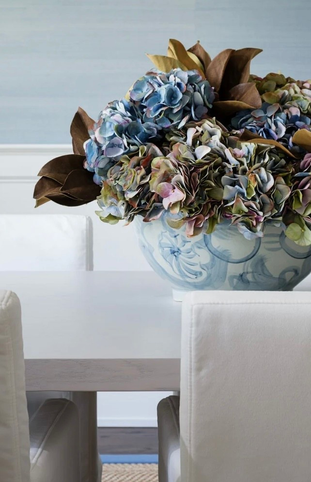 Beautiful fall florals💙 hydrangeas, flower arrangement, seasonal, fall decor, dining room, living room, bedroom, blue, and white, traditional style, classic home 

#LTKSaleAlert #LTKHome #LTKFindsUnder50