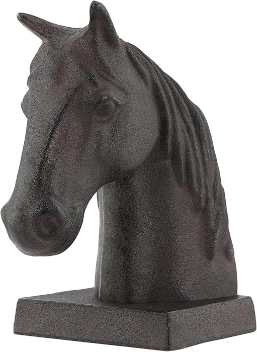 Horse Decorative Bookend Vintage Cast Iron Decor Heavy Book Ends Door Stop Unique Horse Head Stat... | Amazon (US)