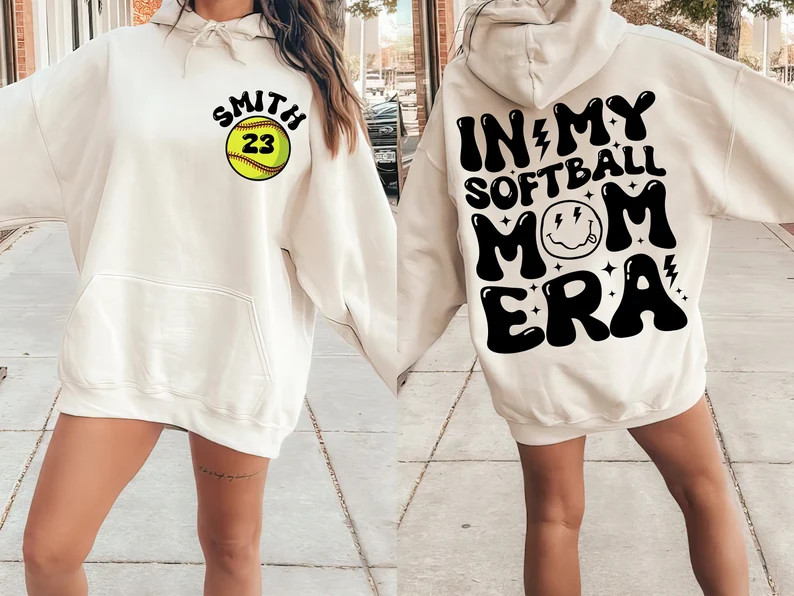 Custom in My Softball Mom Era Sweatshirt Softball Mom Shirt - Etsy | Etsy (US)