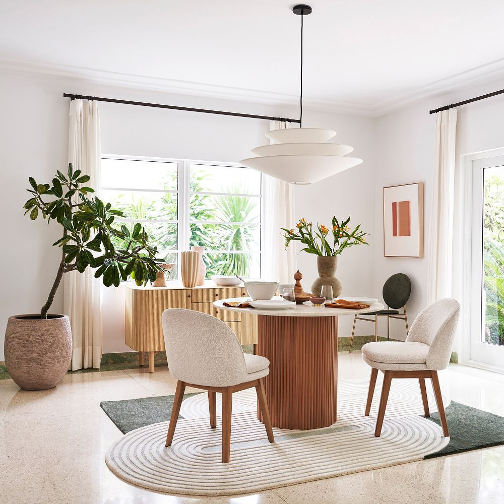 Ellington Marble Round Dining Table (48") | West Elm (US)