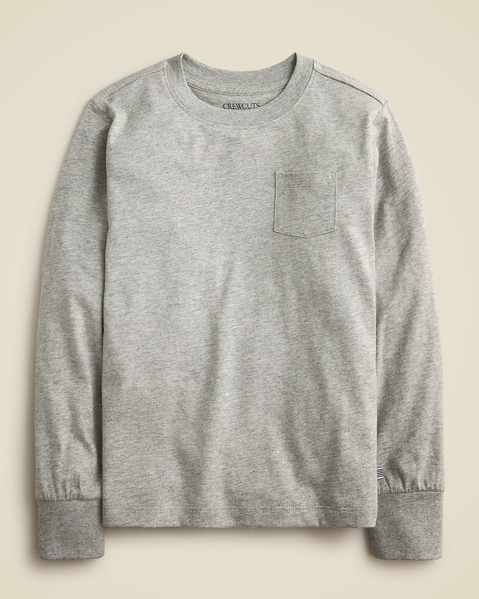 Kids' long-sleeve garment-dyed pocket T-shirt in broken-in-jersey | J. Crew US