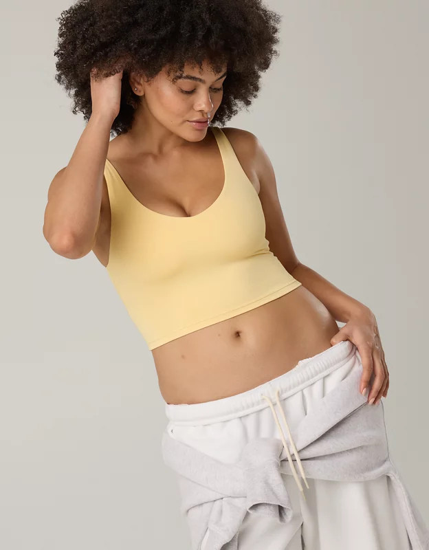 OFFLINE By Aerie Real Me Low Key Longline Sports Bra | Aerie