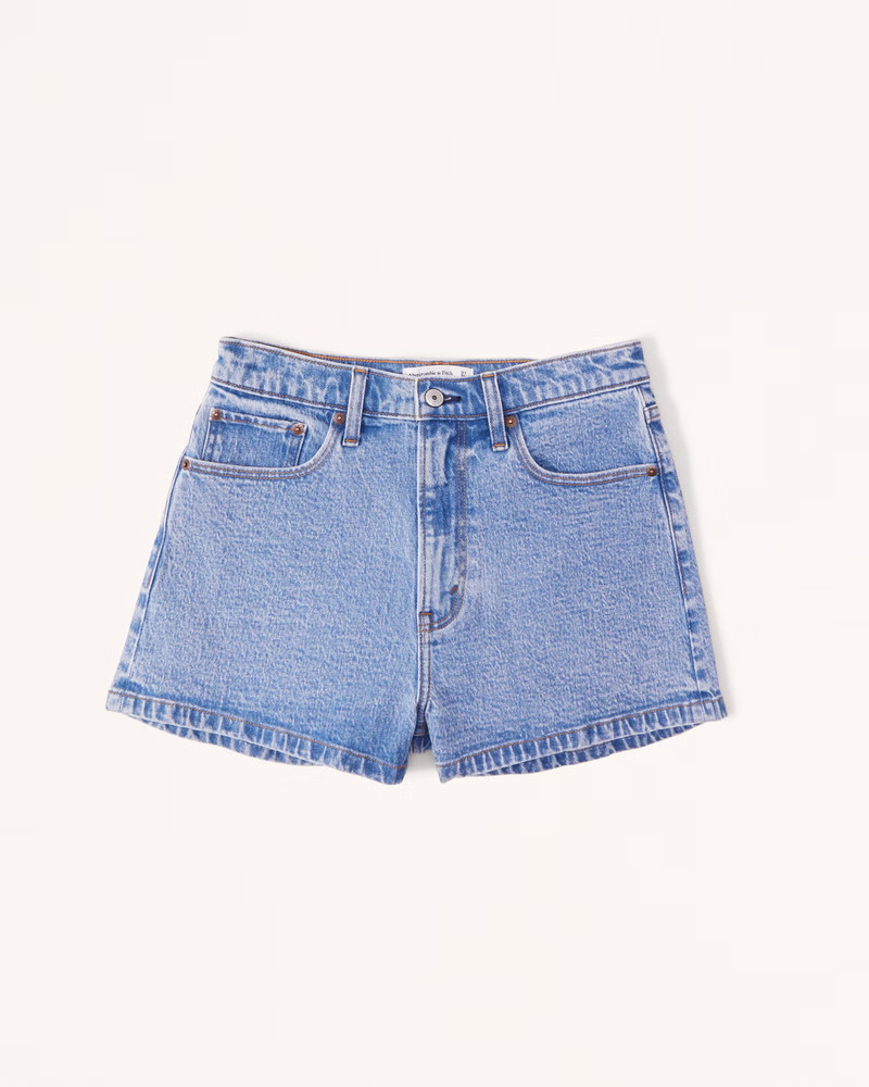 Curve Love High Rise Mom Short | Abercrombie & Fitch (US)