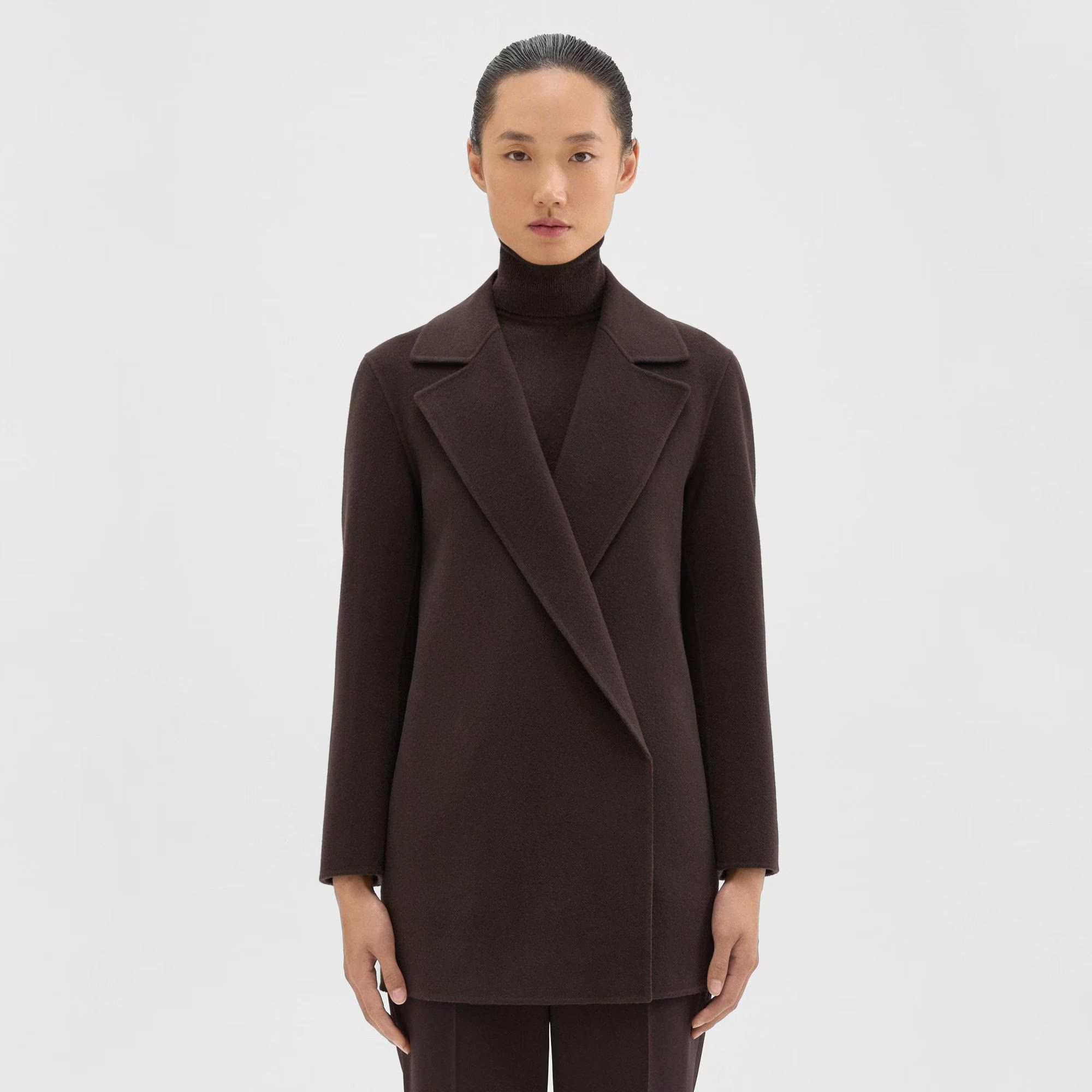 Clairene Jacket in Double-Face Wool-Cashmere | Theory