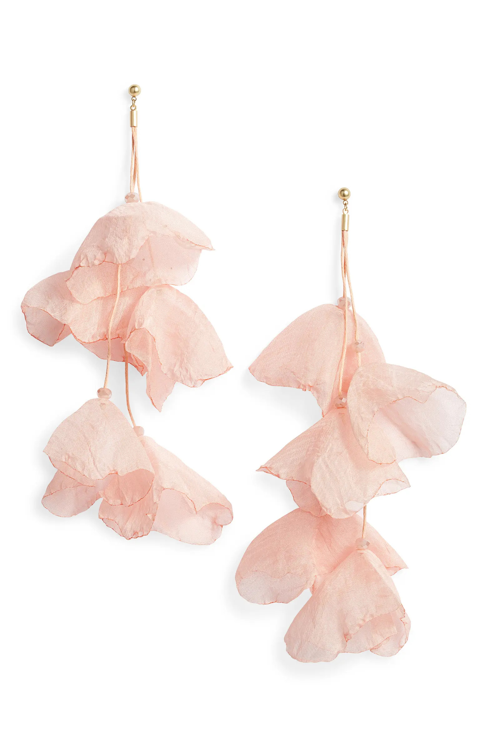 Stella + Ruby Lily Chiffon Flower Earrings | Nordstrom | Nordstrom