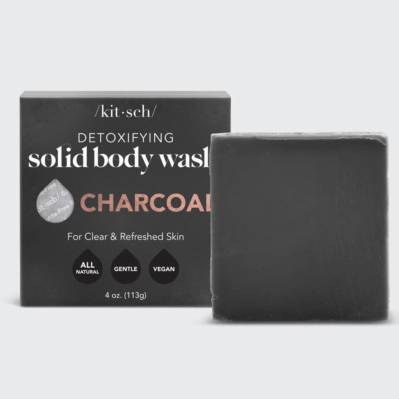 Detoxify Your Skin with Kitsch Charcoal Body Wash Bar - Get Free Shipping over $35 | Kitsch