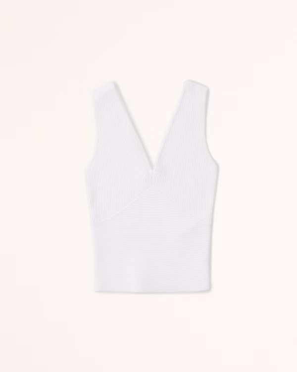 Women's Ottoman V-Neck Tank | Women's Tops | Abercrombie.com | Abercrombie & Fitch (US)