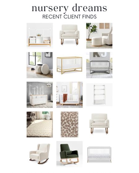 Nursery Dreams ☺️ sharing some recent client finds for modern cribs, modern rockers, ottomans, shelving, area rugs and more. 🩵🤍🩷

#LTKstyletip #LTKbaby #LTKhome