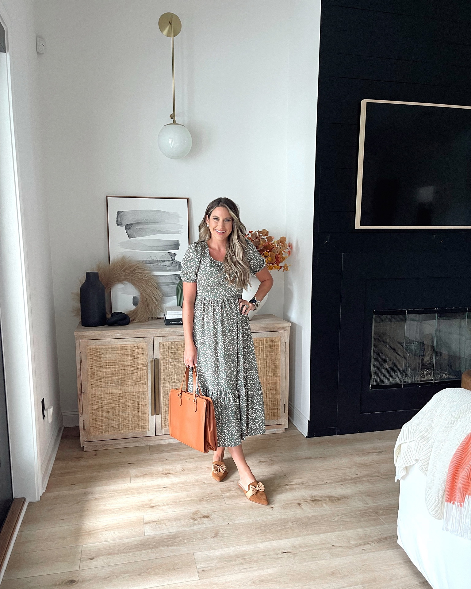 In a small maxi dress for fall from Amazon - fits TTS.

#LTKSeasonal #LTKunder50 #LTKstyletip