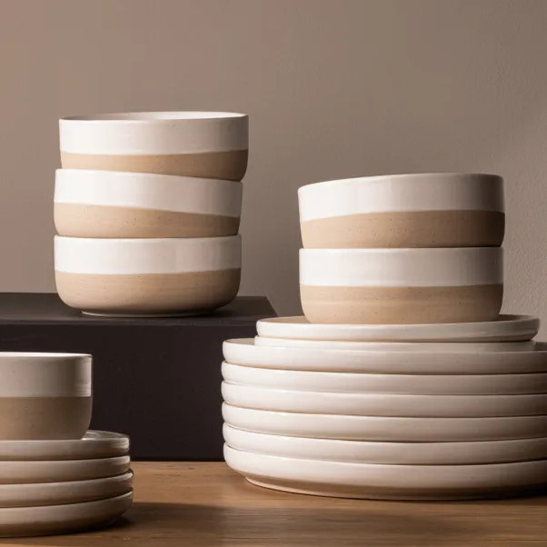 Elle Home Earthy 18 Piece Dinner Set | Dunelm