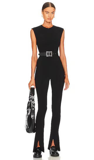 Sleeveless Spat Legging Catsuit in Black | Revolve Clothing (Global)