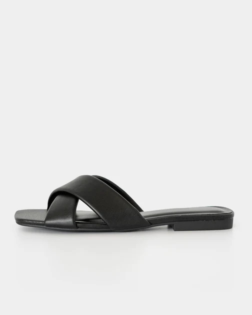 Julez Criss Cross Sandals - Black - SALE | VICI