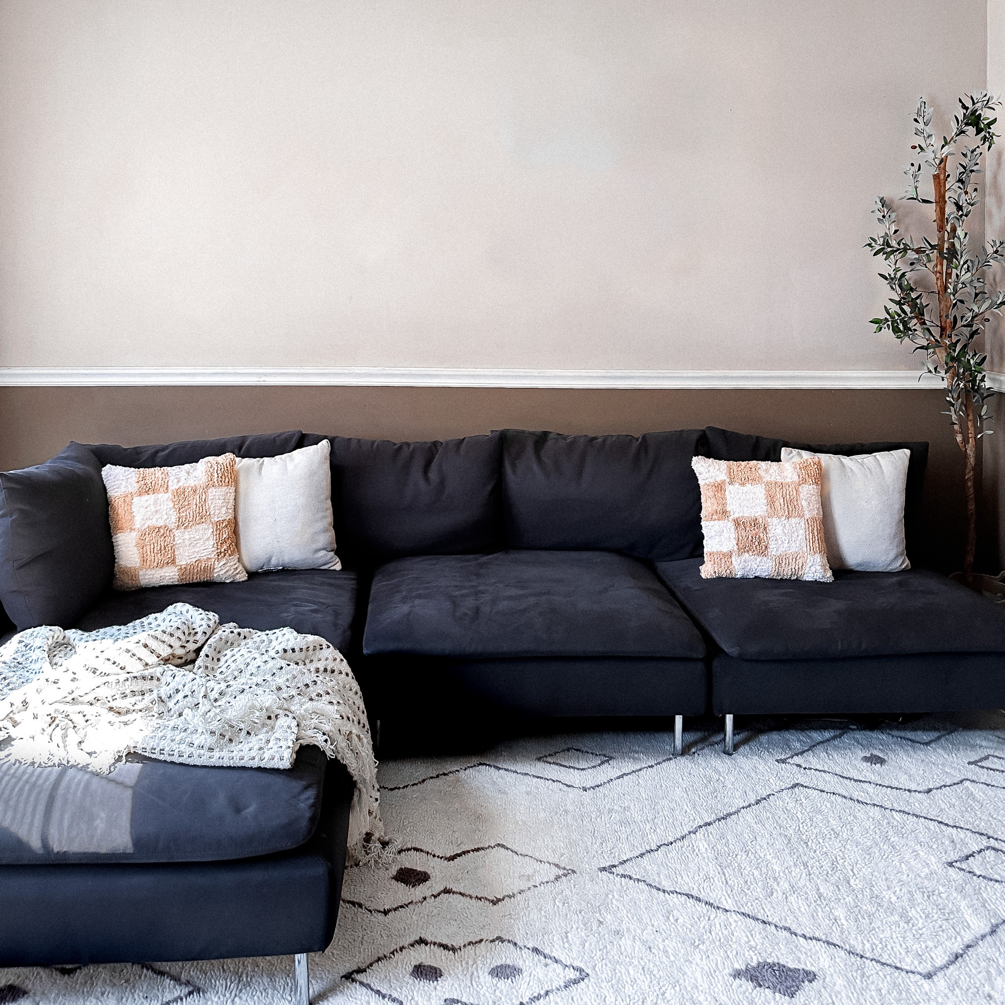 throw pillow refresh 🫶🏼 // the beige checkerboard is on sale for $12/each, and the cream chenille set for $16 at Target! 

#LTKsalealert #LTKunder100 #LTKhome