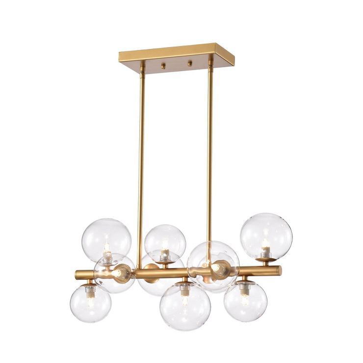 20&#34; x 20&#34; x 46&#34; 10-Light Darden Chandelier Gold - Warehouse Of Tiffany | Target