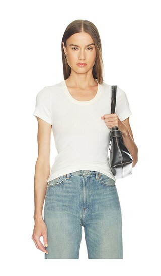 Citizens of Humanity Maude U Neck Tee in White. - size S | Revolve Clothing (Global)
