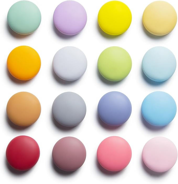 Colorful Matte Cute Fridge Magnets for Locker, Strong Decorative Funny Refrigerator Magnets for W... | Amazon (US)