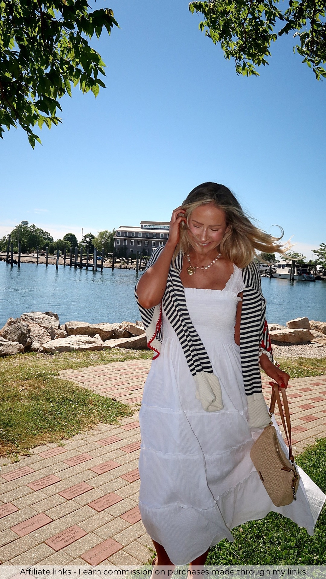 Affiliate links - I earn commission on purchases made through my links | summer vacation outfit
White midi dress