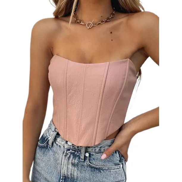 Ma&Baby Women's Bustiers Corsets Crop Tops Tank Top Party Clubwear Bodice | Walmart (US)