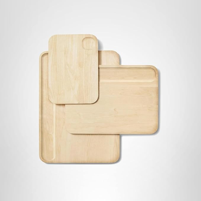 Caraway 4-Piece Double Sided Wood Cutting Board Set - Made From FSC-Certified Birch Wood - Minera... | Amazon (US)