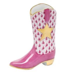 Cowboy Boot Raspberry 2.25 In L X 2.5 In H | Gracious Style