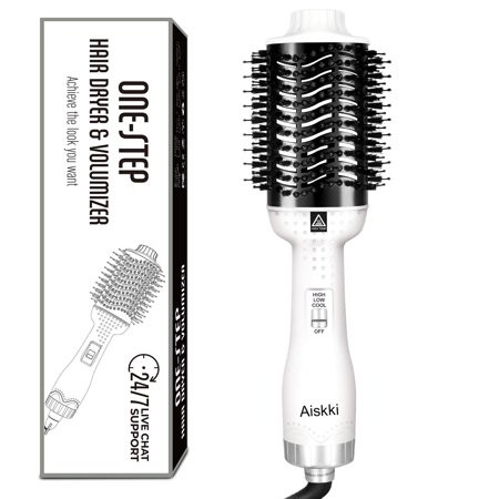 Aiskki Hair Dryer Brush, One Step Upgrade Hot Air & Volumizer Brush, 5 In 1 Hair Blow Dryers Styler  | Walmart (US)