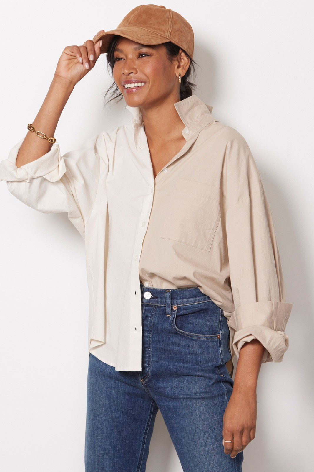 PISTOLA Sloane Oversized Button Down | EVEREVE | Evereve