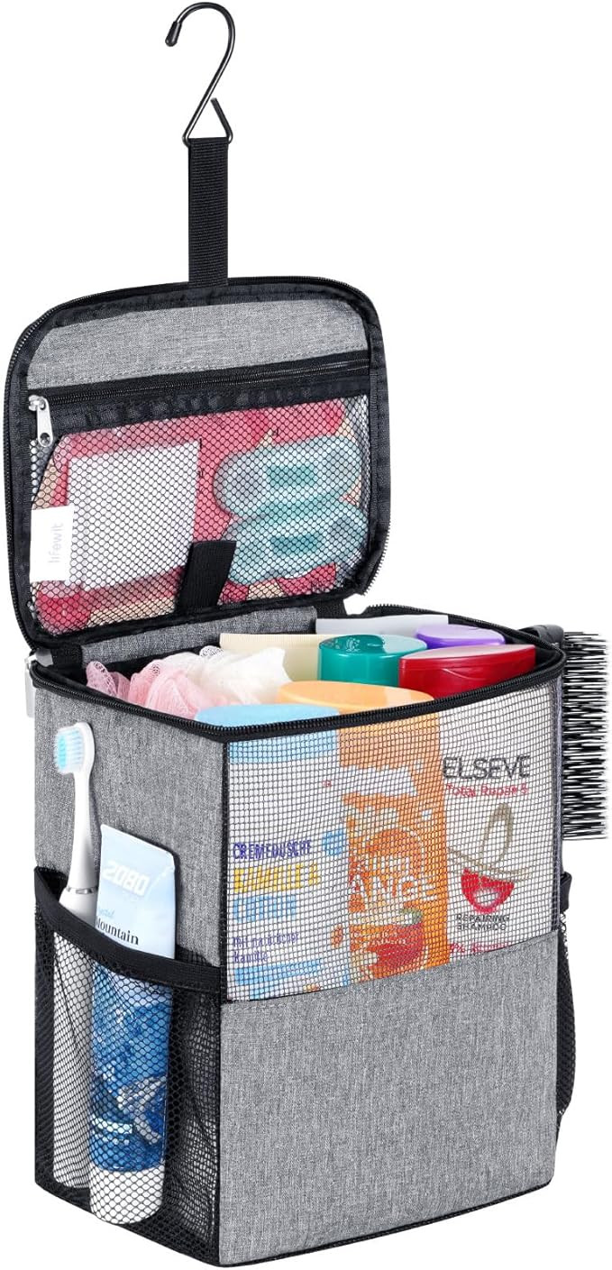 Lifewit Shower Bag Mesh Shower Caddy Portable College Dorm Room Essentials Tote Bag for Bathroom,... | Amazon (US)
