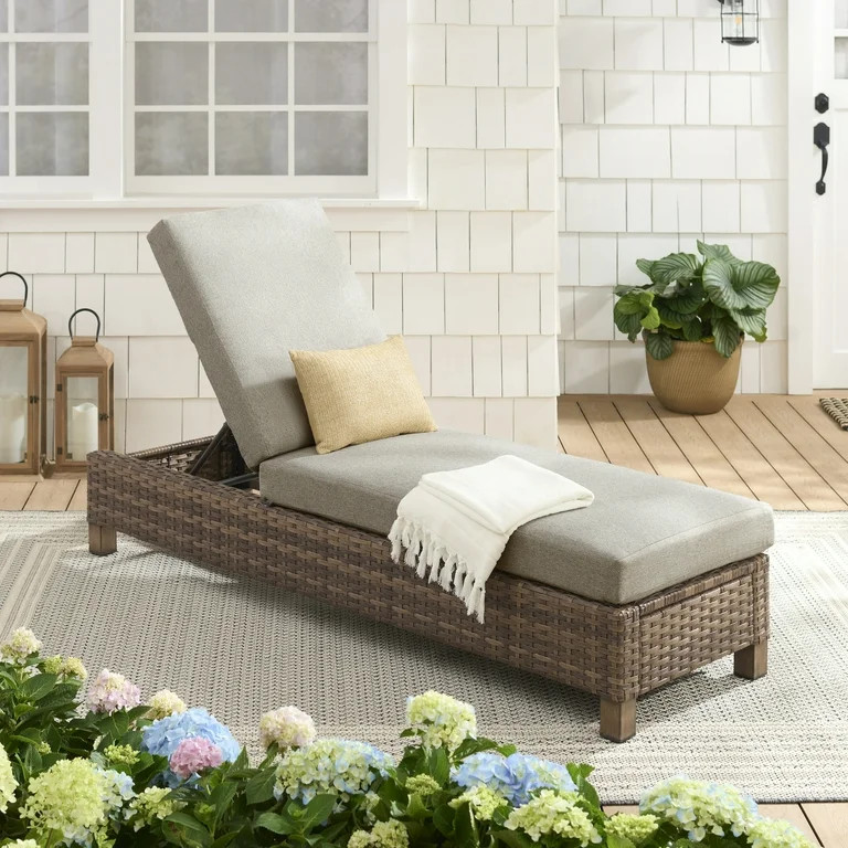 Better Homes & Gardens Brookbury Single Chaise Lounge | Walmart (US)