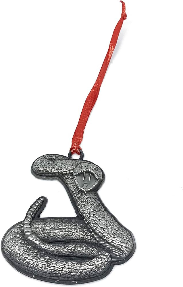 Snake Christmas Ornament Pewter Charm Travel Souvenir Zoo Safari | Amazon (US)