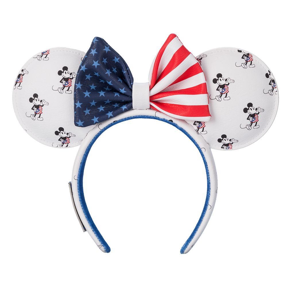 Mickey and Minnie Mouse Americana Loungefly Ear Headband for Adults | Disney Store