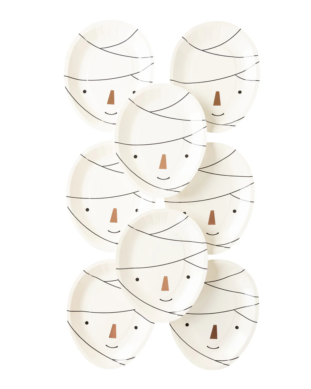 Frank & Mummy Mummy Shaped Paper Plate | My Mind's Eye