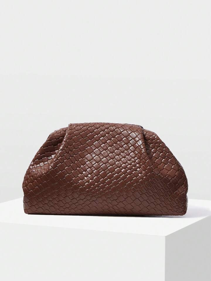 MOTF PREMIUM VROUWEN PU LEDEREN EFFEN GETEXTUREERDE CLUTCH, VALENTIJNSDAG, TAS VOOR VROUWEN ELEGANT, LUXE, PERFECT PASSEND BIJ PROMJURKEN, PROMACCESSOIRES, PAILLETTENJURK GLANZENDE JURK | SHEIN