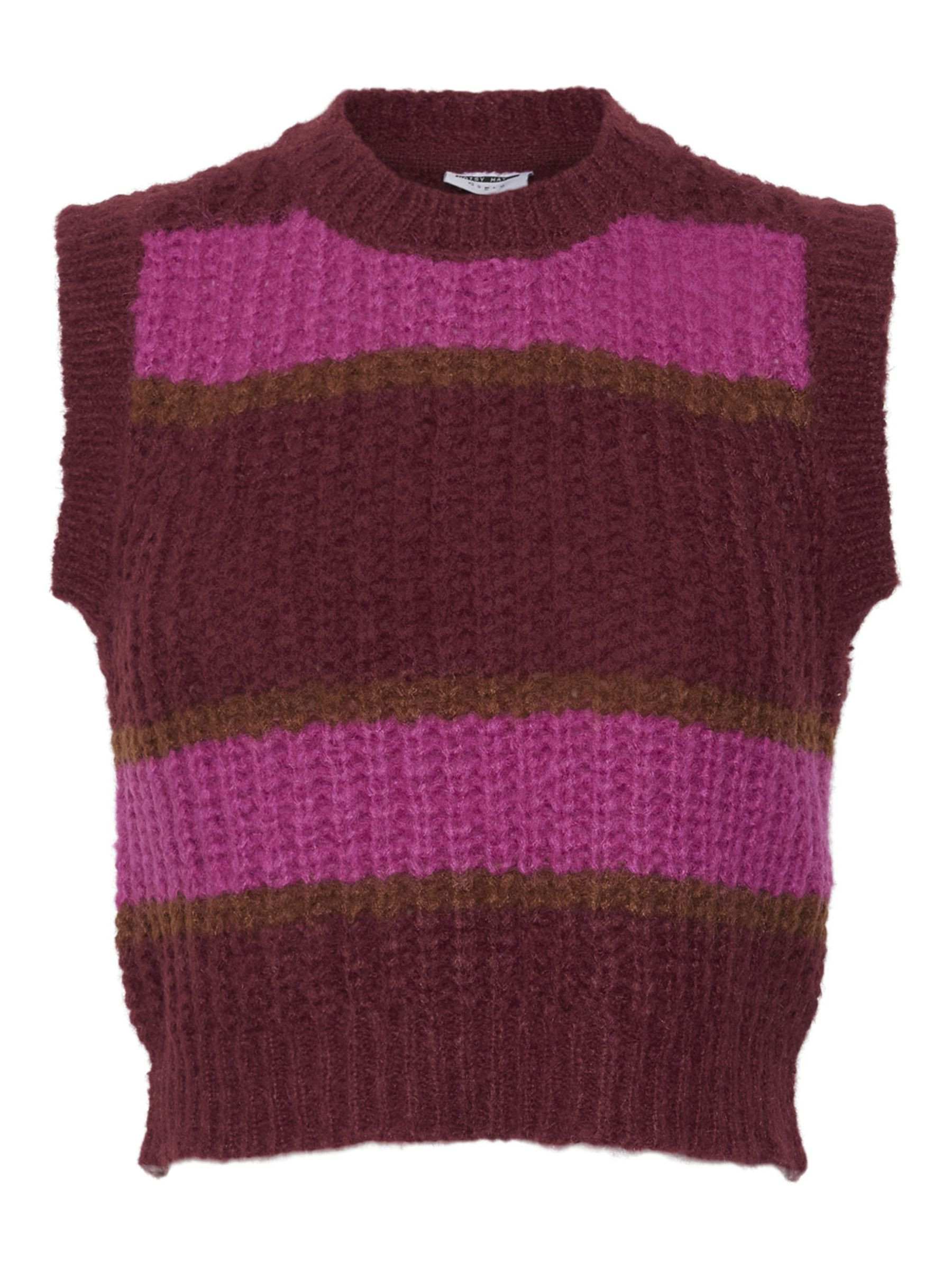 KNITTED VEST | Red | NOISY MAY® | Noisy May