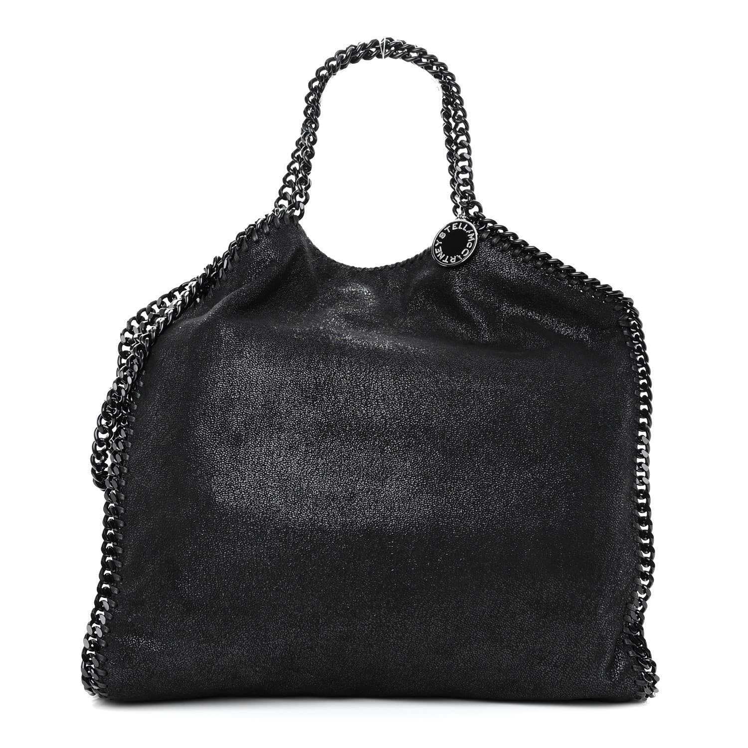 Shaggy Deer Falabella Fold Over Tote Black | FASHIONPHILE (US)