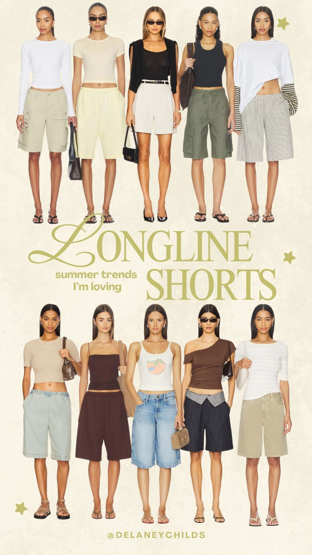summer trends I'm loving - I think the longline shorts are so funnn 

 #LTKdayinmylife #LTKgrwm #LTKootd