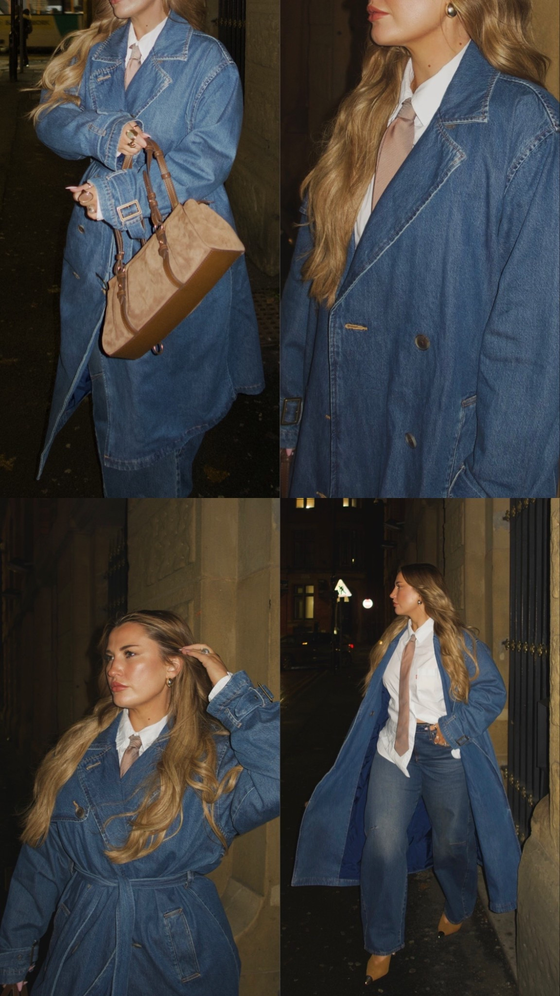 Denim trench coat of my dreams!!🥹💙👖I got a L in trench, I will say it’s oversized I think a M would have also fit, depends how you want it to fit but no need to size up imo. Jeans I got W32 L 32 the leg is perfect waist was slightly big I reccomend measuring and looking at the size guide🥰 vest in size M and shirt in L for an oversized fit!♥️

#LTKmidsize #LTKjeans #LTKcurves