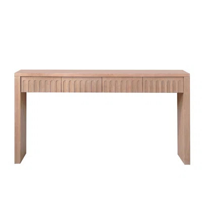 Modern Console Table With 4 Drawers – 59.2" Entryway Table In Wood Finish | Wayfair North America