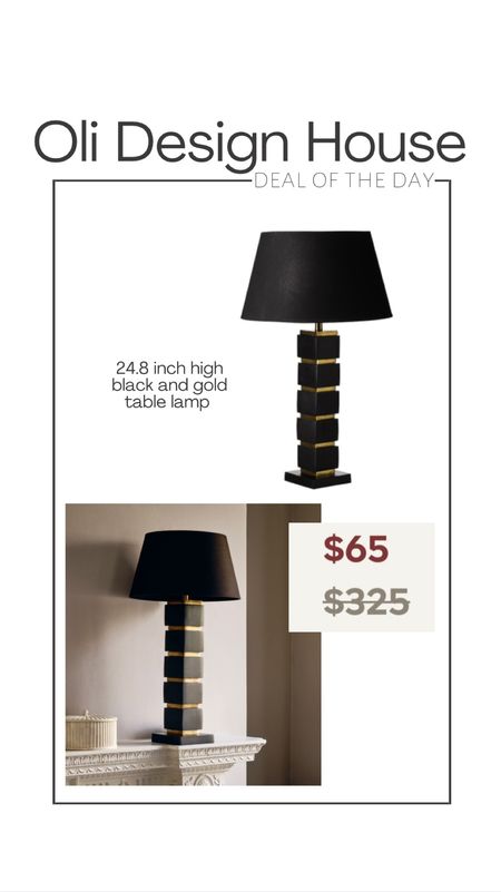 Deal of the day…a gorgeous black and gold table lamp on sale for $65 from $325!

OKA US, modern lamp, black and gold lamp, black lamp shade, tall table lamp

#LTKhome #LTKFind #LTKunder100