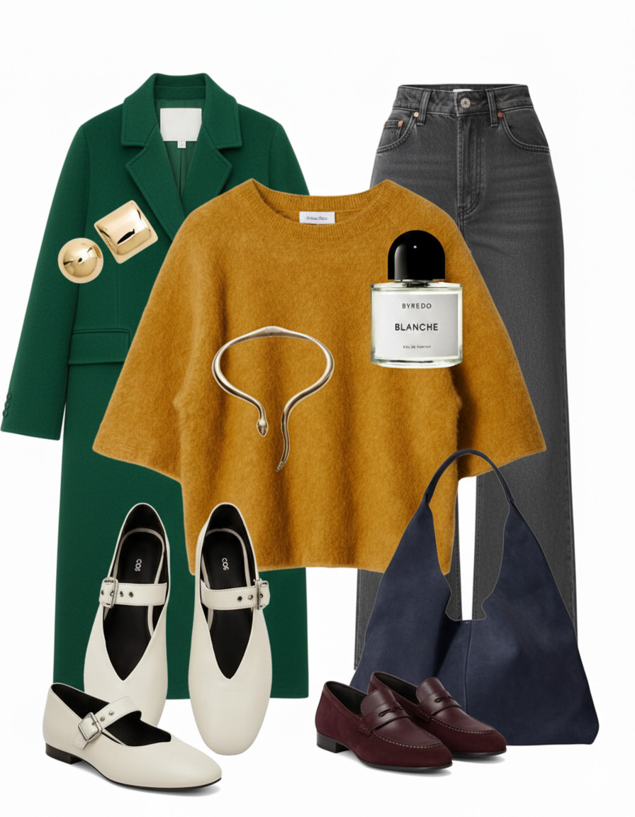 Subtle hues and effortless sophistication ✨ A whimsical blend of mustard and soft neutrals for a stylish winter appearance. ❄️💗 Would you consider wearing this?
 

 #LTKaustralia #LTKshoes #LTKdresses