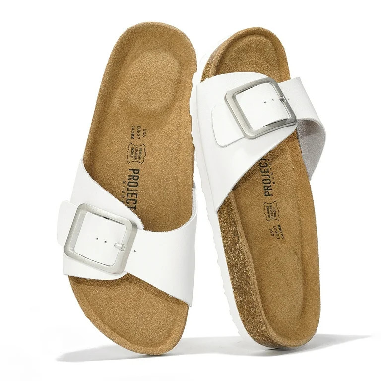 Project Cloud 100% Genuine Leather w/ Memory Foam Sandals for Women (Ibiza) | Walmart (US)