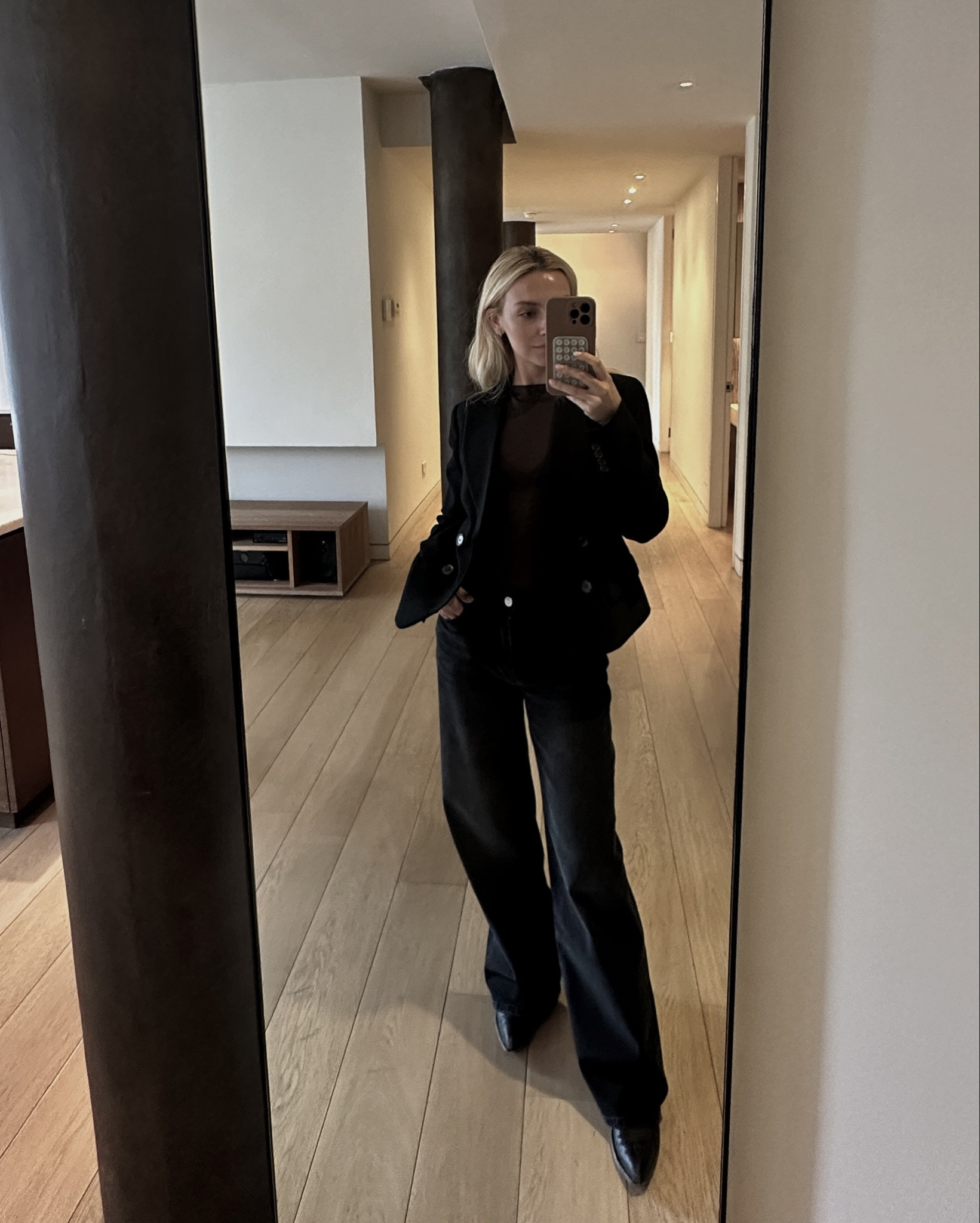 Jeans are size 24, blazer size S and long sleeve size XS. Boots are mom’s vintage but I shared some options that I absolutely love.

#LTKSeasonal