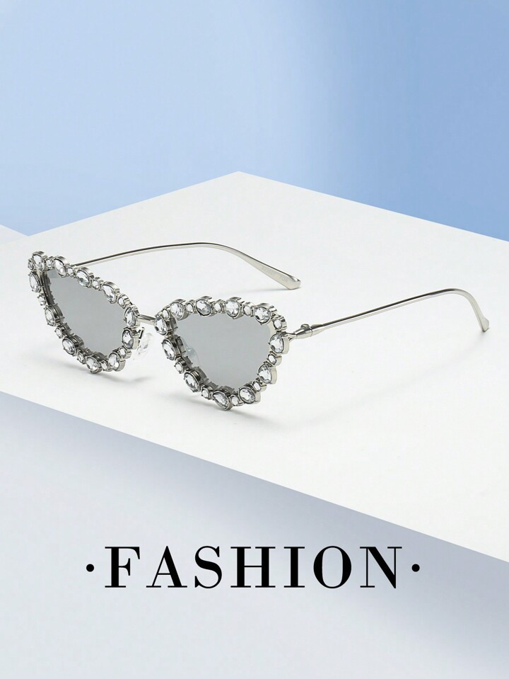 1pc Women's Cat Eye Frame Simple, Personalized, Elegant, Fashionable And Vintage Eyeglasses Party... | SHEIN