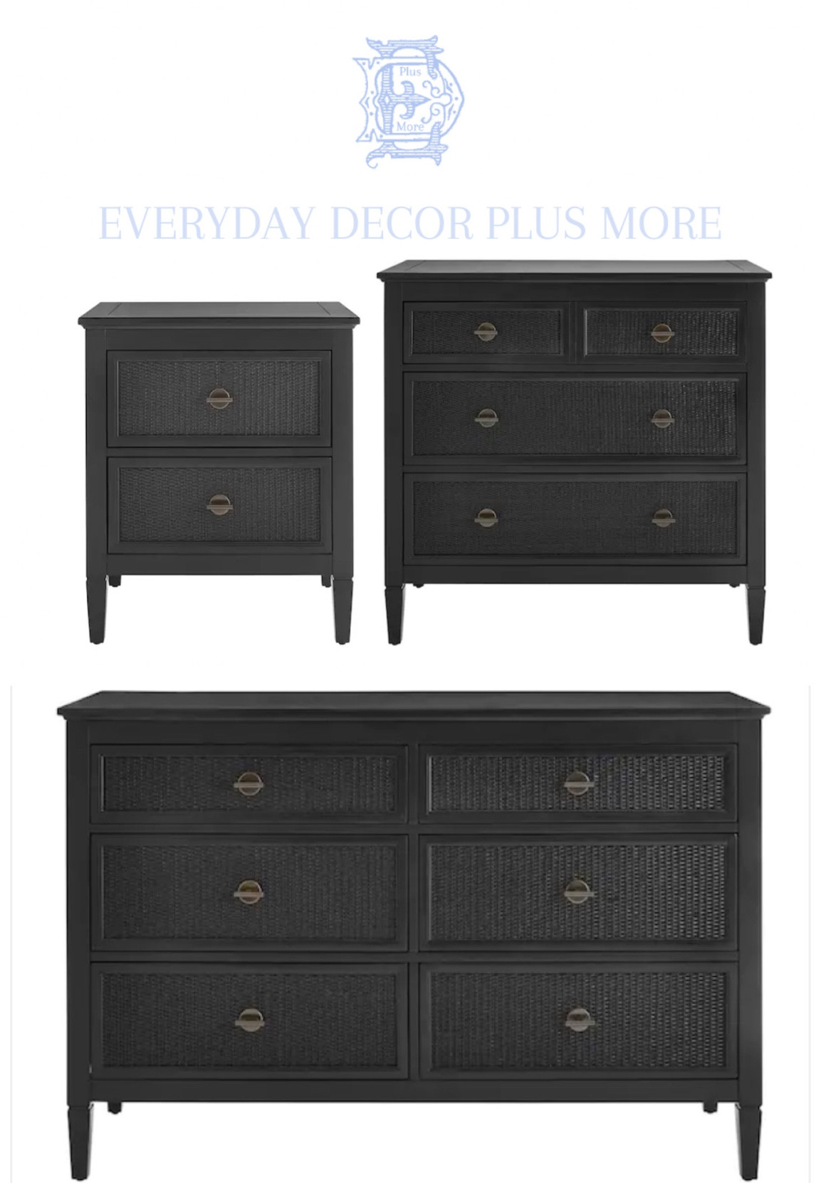 Affordable bedroom furniture
Black bedroom furniture
Black bedroom suite
Black dresser
Black nightstands
Two drawer nightstand 
Three drawer nightstand 

#LTKstyletip #LTKsalealert #LTKhome