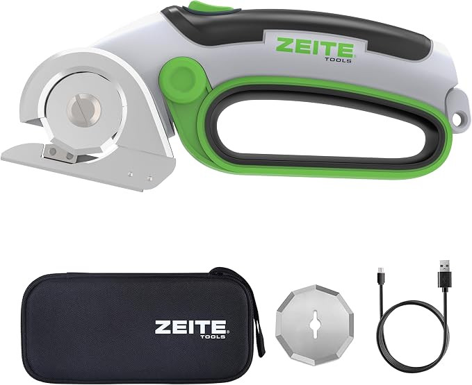 4V Cordless Electric Scissors Cardboard Cutter with 1 x Replace Blade,1 x Storage Box,1 x USB Rec... | Amazon (US)