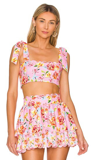 Rhea Top in Pink Blossom | Revolve Clothing (Global)