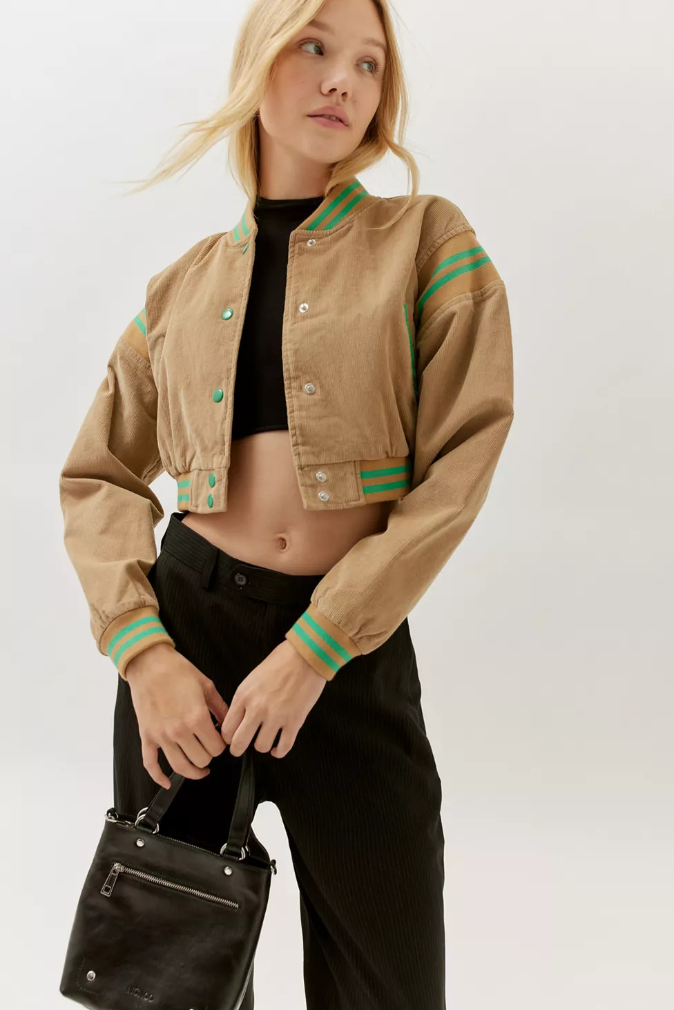 UO Charlie Corduroy Varsity Jacket | Urban Outfitters (US and RoW)